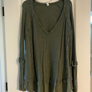 Free People Green Sweater